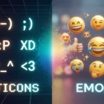 Emoticons vs emoji mean?