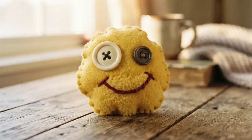 What do goofy yellow emoji mean?