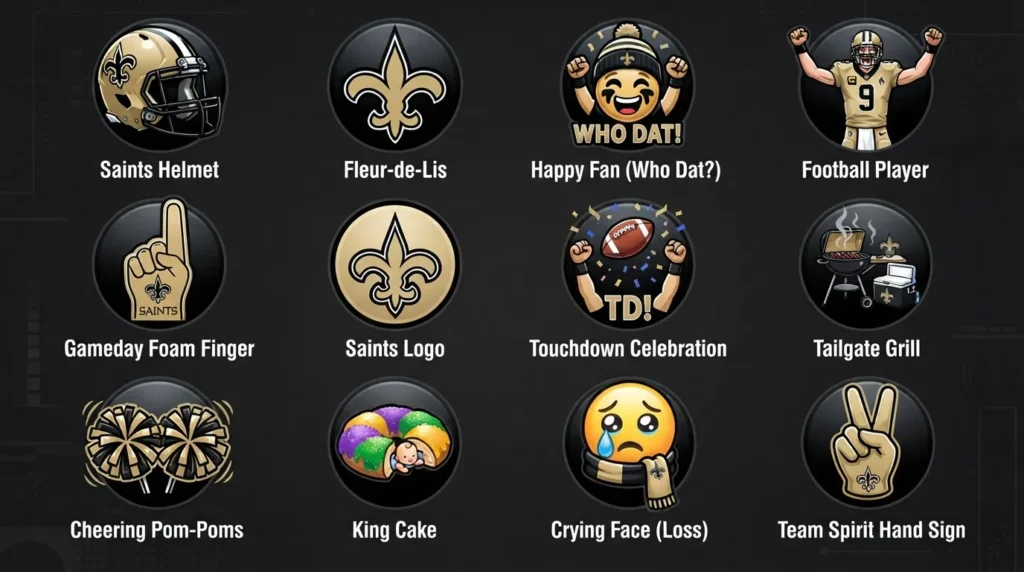 saints emoji