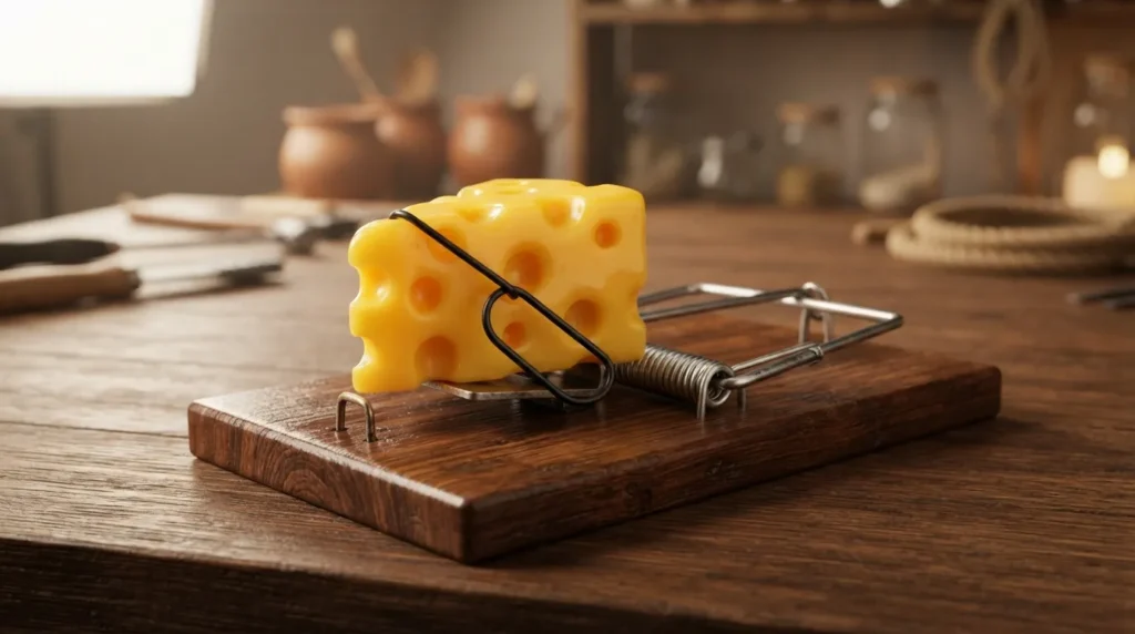 What do cheese trap emoji mean?