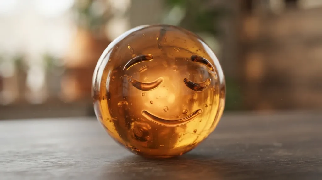 What do content face emoji mean?